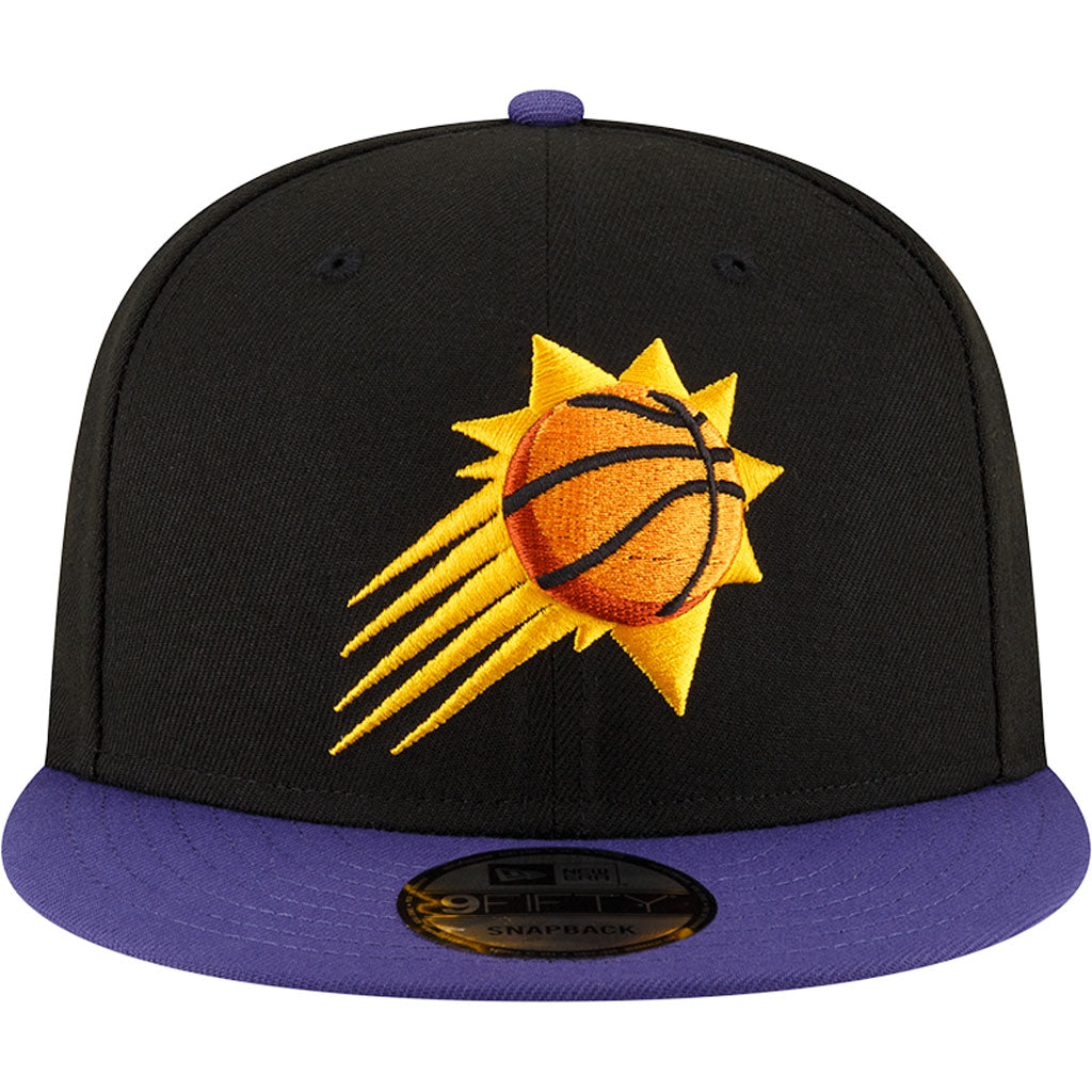 NBA Phoenix Suns New Era Two-Tone Basic 9FIFTY Snapback Hat - Black