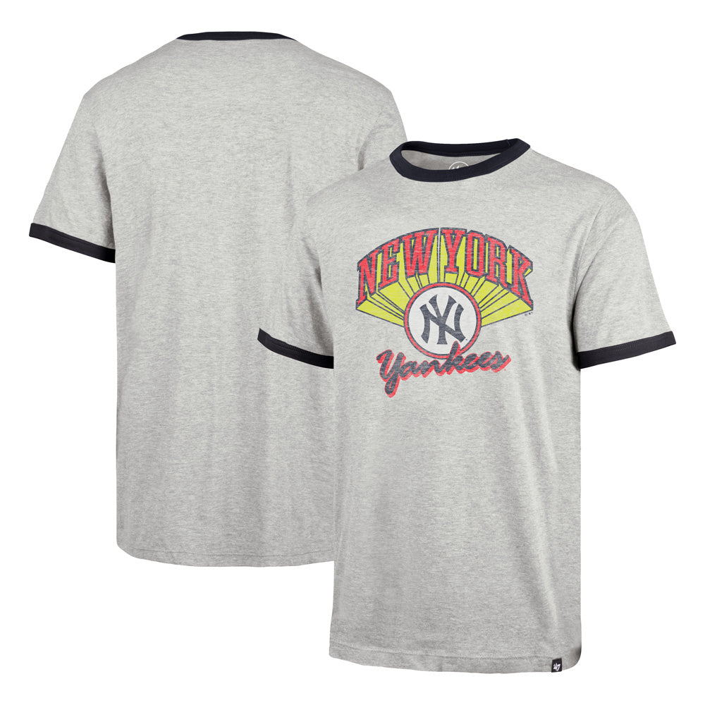 MLB New York Yankees '47 Wax Pack Dalton T-Shirt - Gray