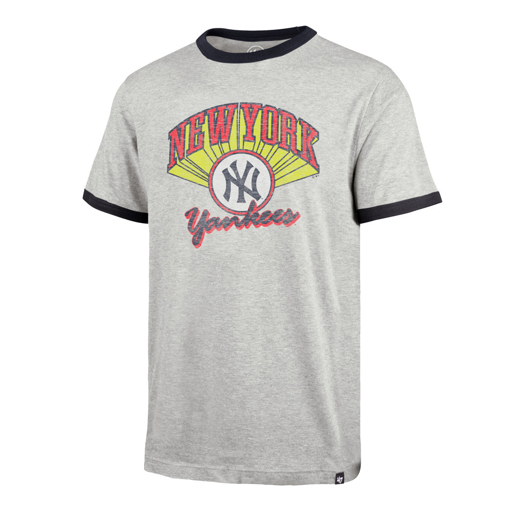 MLB New York Yankees '47 Wax Pack Dalton T-Shirt - Gray
