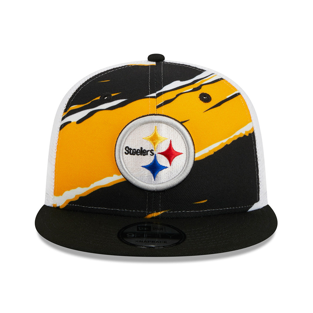 NFL Pittsburgh Steelers New Era Tear 9FIFTY Trucker Snapback