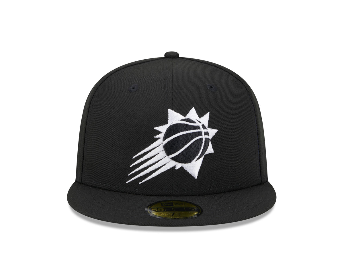 NBA Phoenix Suns New Era Side Patch Black & White 59FIFTY Fitted Hat- Black