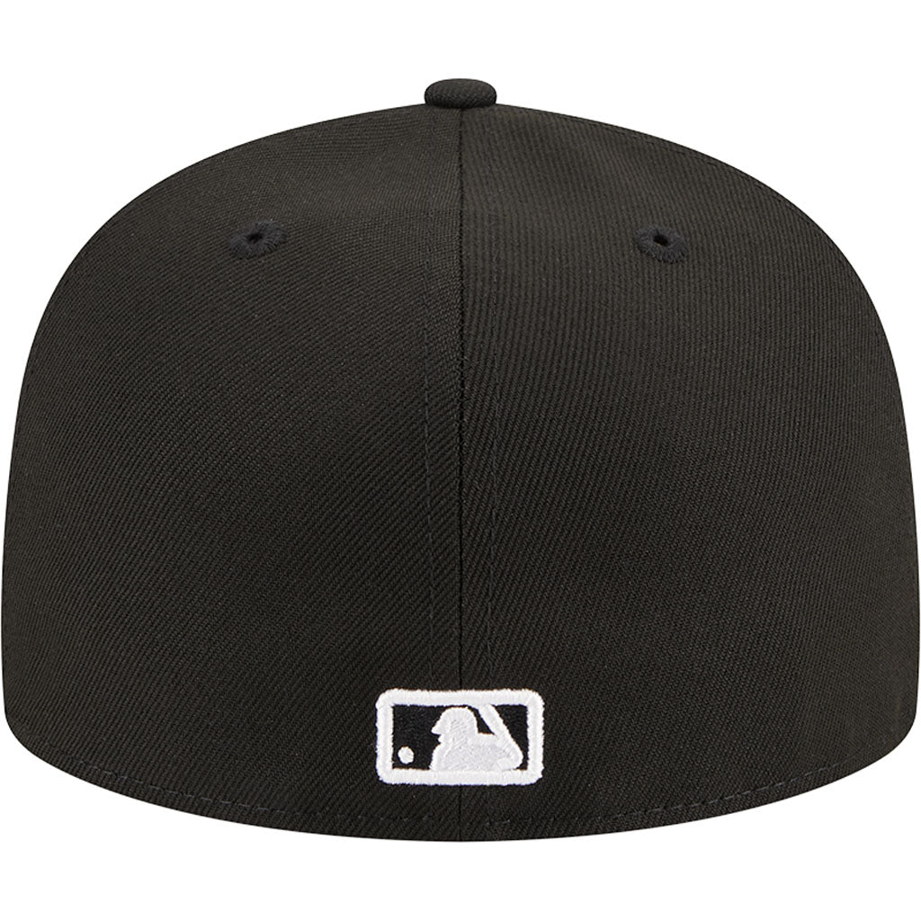 MLB Chicago White Sox New Era Side Patch Black & White 59FIFTY Fitted Hat - Black