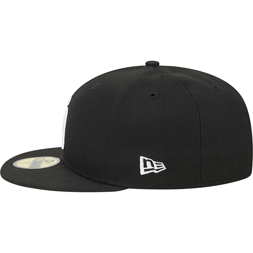 MLB San Diego Padres New Era Side Patch Black & White 59FIFTY Fitted Hat - Black