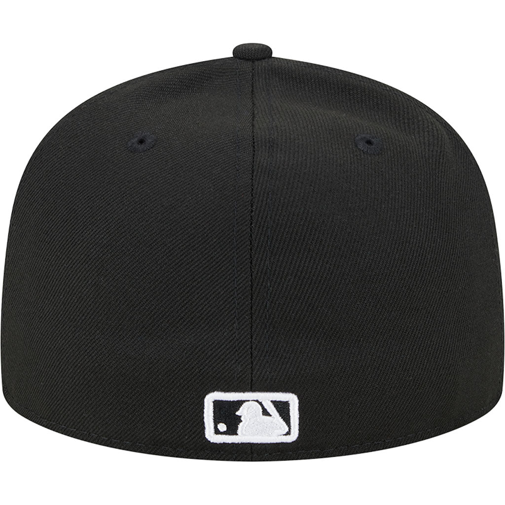 MLB San Diego Padres New Era Side Patch Black & White 59FIFTY Fitted Hat - Black