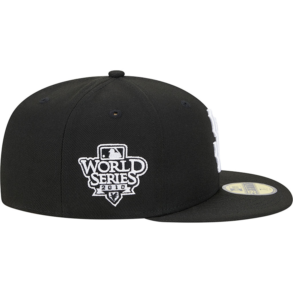 MLB San Francisco Giants New Era Side Patch Black & White 59FIFTY Fitted Hat - Black