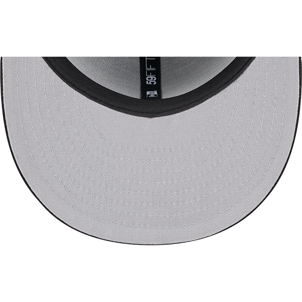MLB Arizona Diamondbacks New Era Snakehead Side Patch Black & White 59FIFTY Fitted Hat - Black