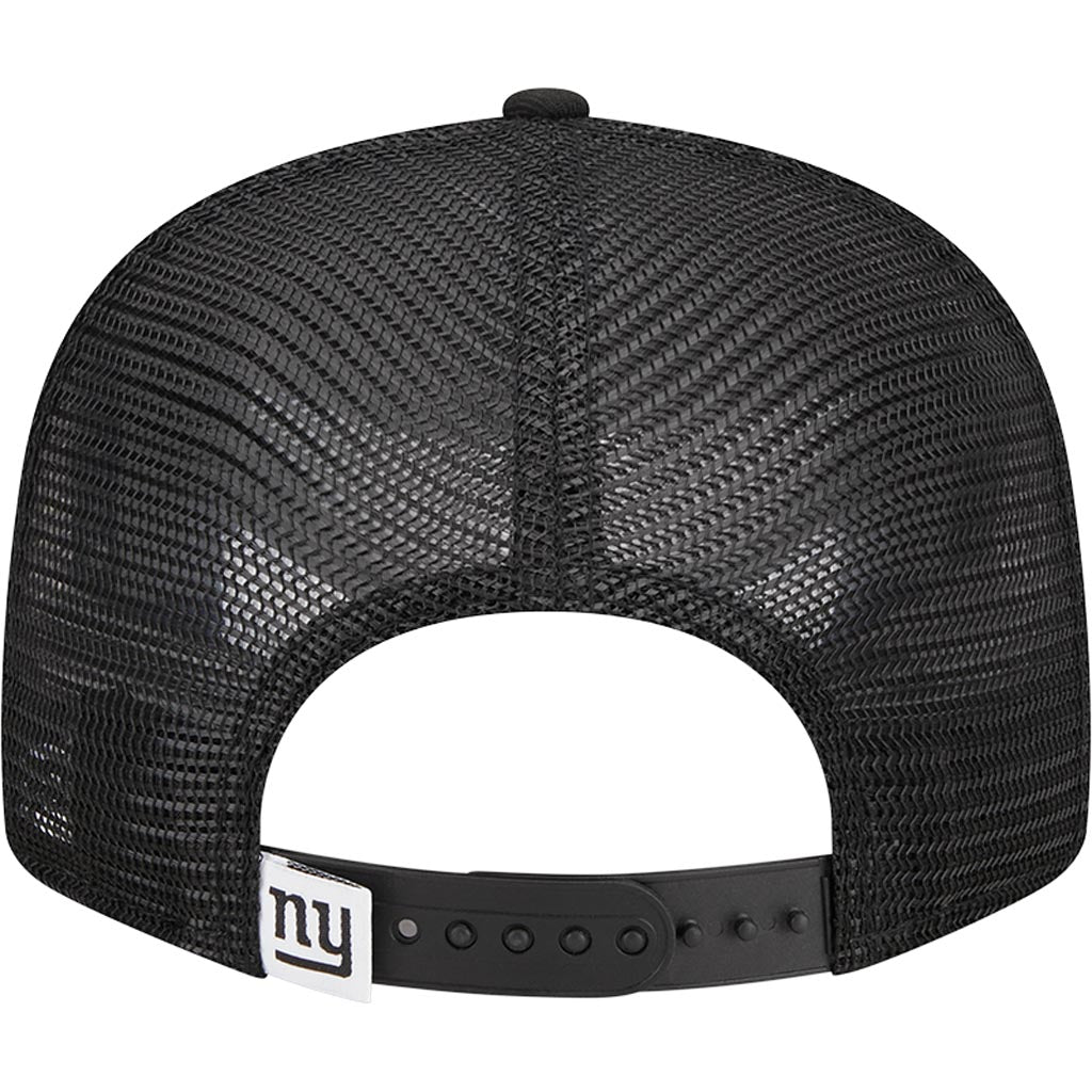 NFL New York Giants New Era Black & White 9FIFTY Snapback Trucker Hat - Black