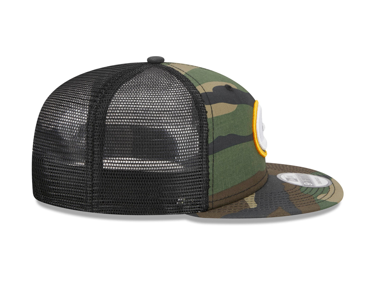 NFL Green Bay Packers New Era Mesh Trucker 9FIFTY Snapback Hat- Camo