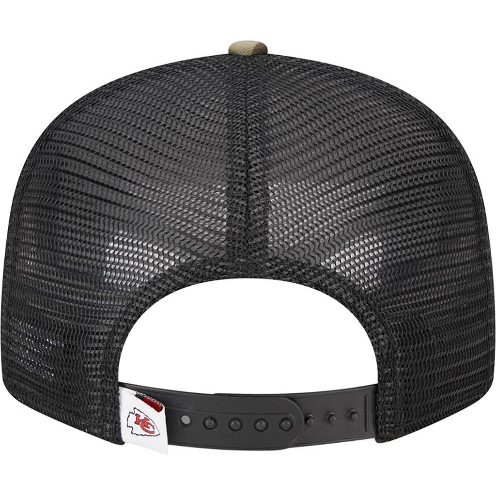 NFL Kansas City Chiefs New Era Mesh Trucker 9FIFTY Snapback Hat - Camo