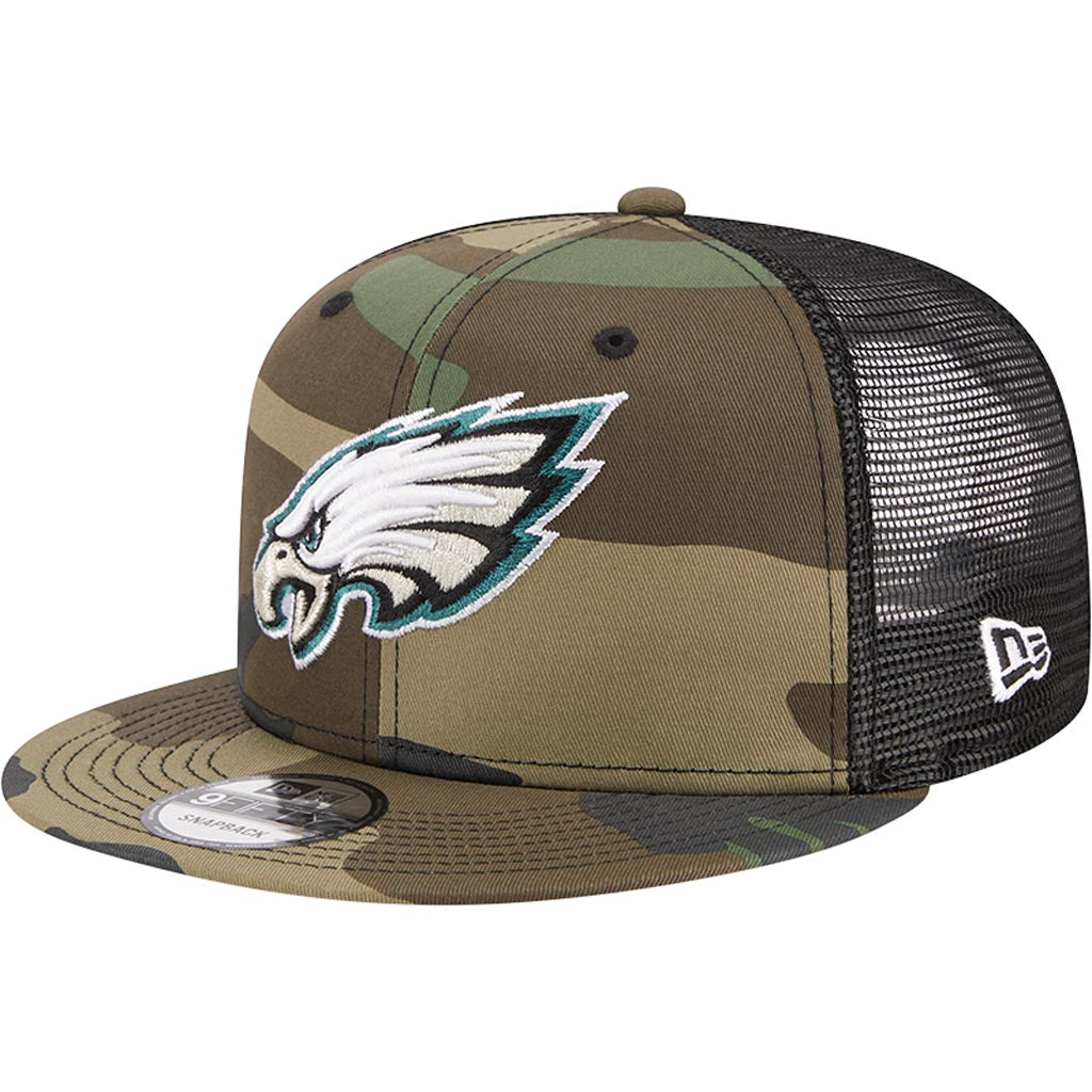 NFL Philadelphia Eagles New Era Mesh Trucker 9FIFTY Snapback Hat - Camo