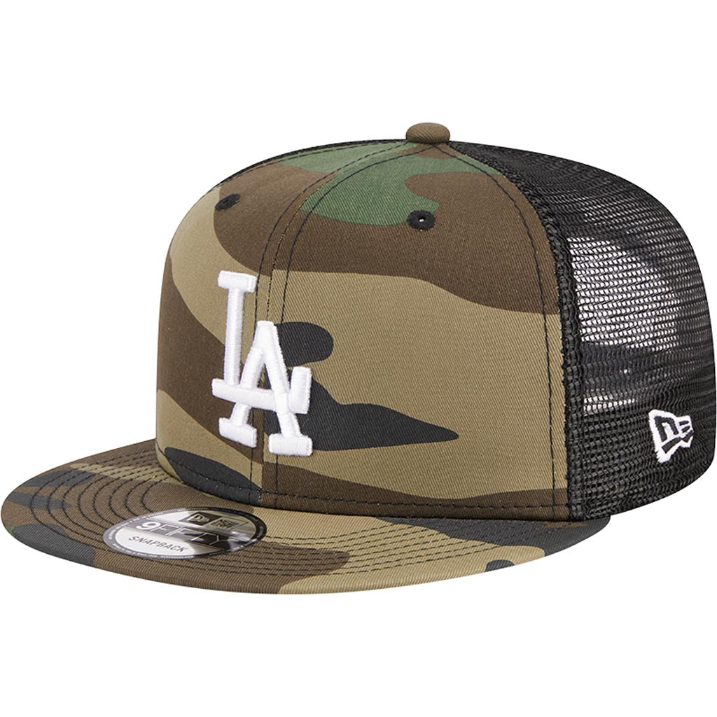 MLB Los Angeles Dodgers New Era Mesh Trucker 9FIFTY Snapback Hat - Camo