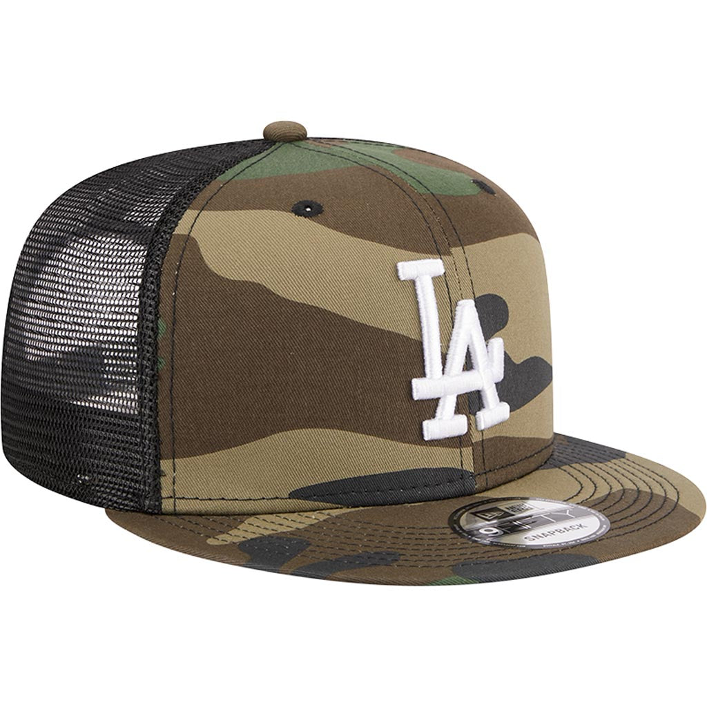 MLB Los Angeles Dodgers New Era Mesh Trucker 9FIFTY Snapback Hat - Camo