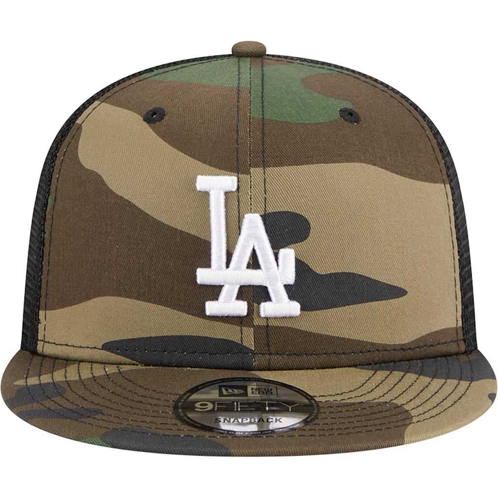 MLB Los Angeles Dodgers New Era Mesh Trucker 9FIFTY Snapback Hat - Camo