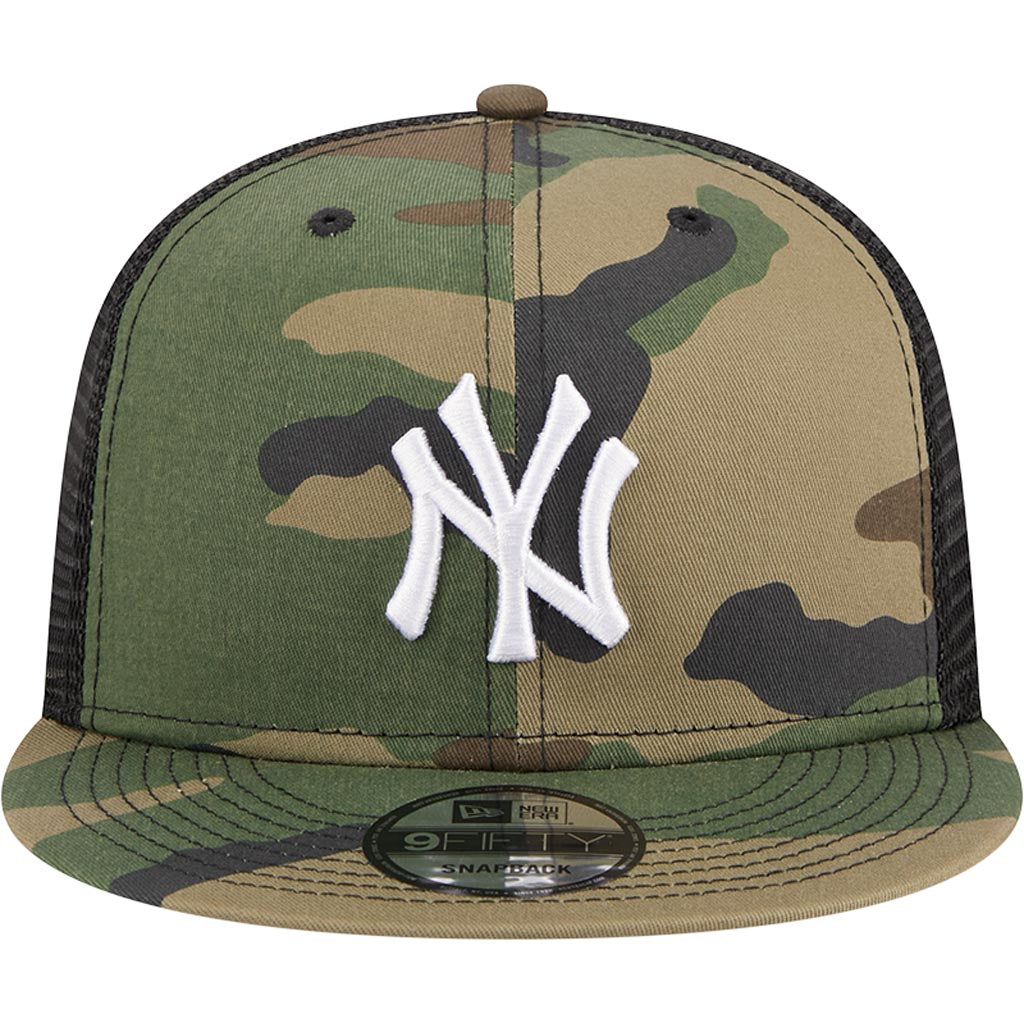MLB New York Yankees New Era Mesh Trucker 9FIFTY Snapback Hat - Camo