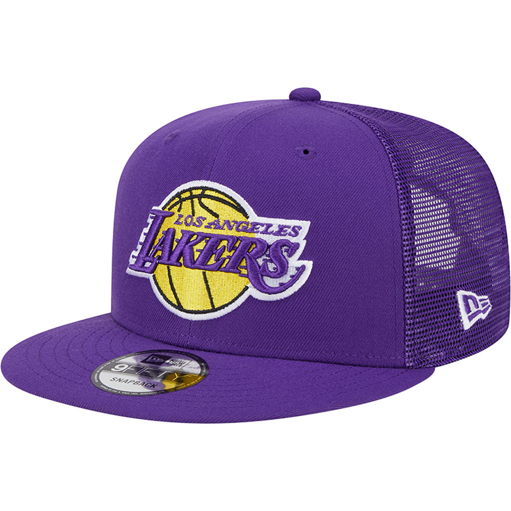 NBA Los Angeles Lakers New Era OTC Trucker 9FIFTY Snapback Hat - Purple