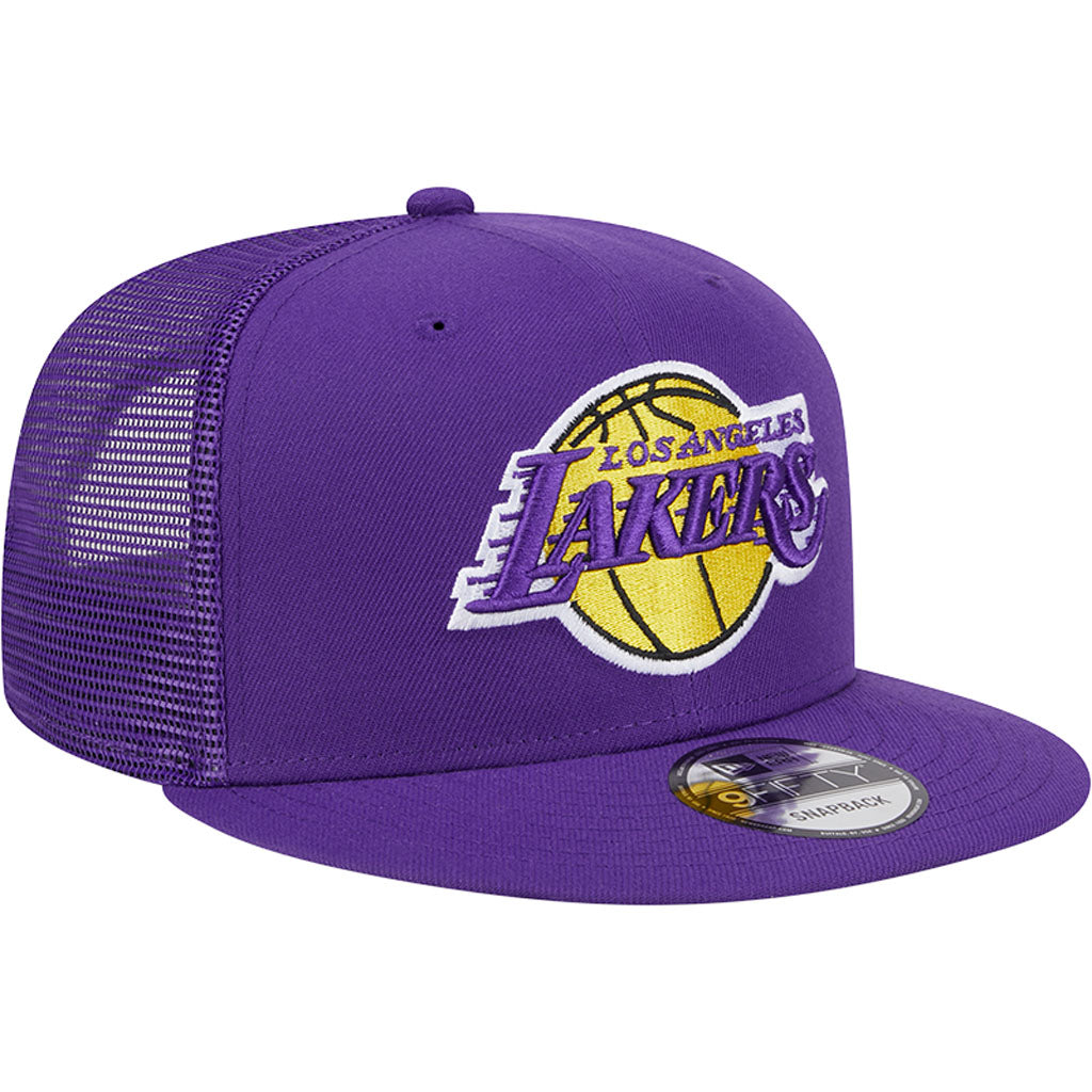 NBA Los Angeles Lakers New Era OTC Trucker 9FIFTY Snapback Hat - Purple