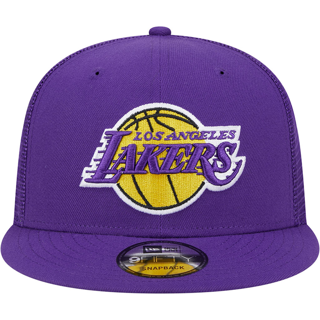 NBA Los Angeles Lakers New Era OTC Trucker 9FIFTY Snapback Hat - Purple