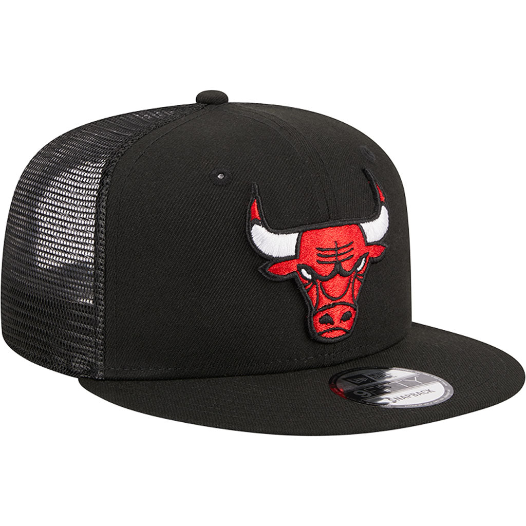 NBA Chicago Bulls New Era OTC Trucker 9FIFTY Snapback Hat - Black