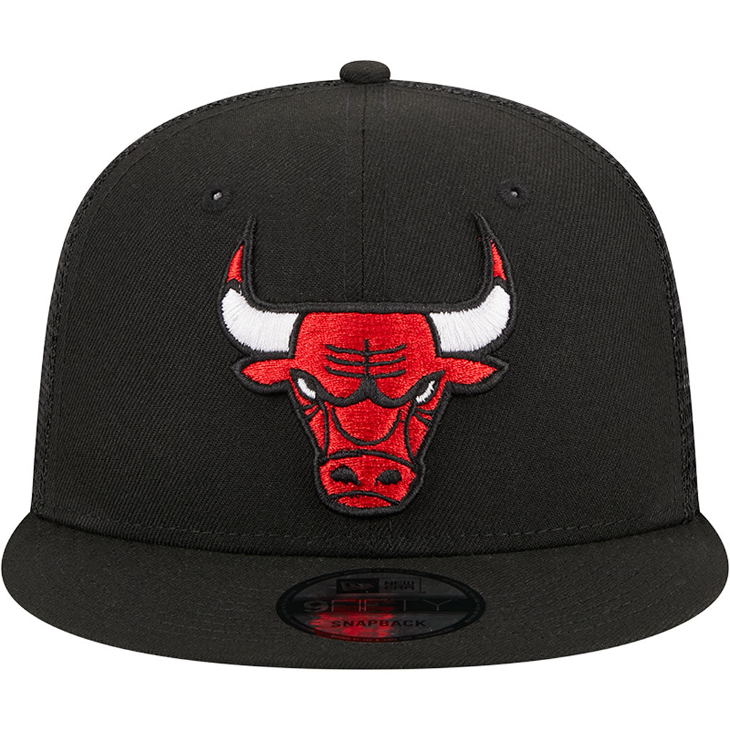 NBA Chicago Bulls New Era OTC Trucker 9FIFTY Snapback Hat - Black