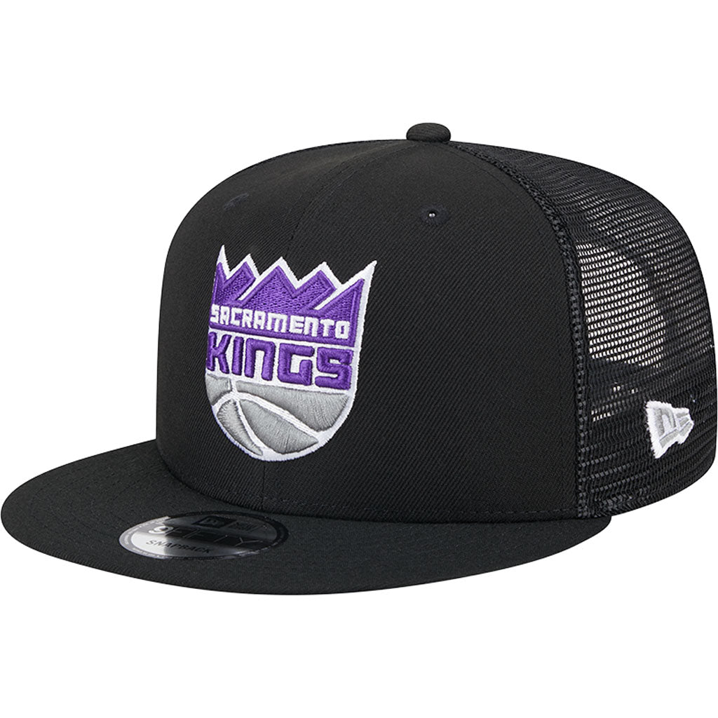NBA Sacramento Kings New Era OTC Trucker 9FIFTY Snapback Hat - Black