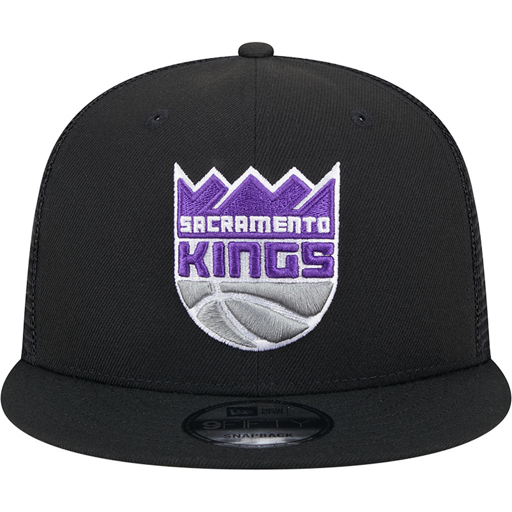 NBA Sacramento Kings New Era OTC Trucker 9FIFTY Snapback Hat - Black