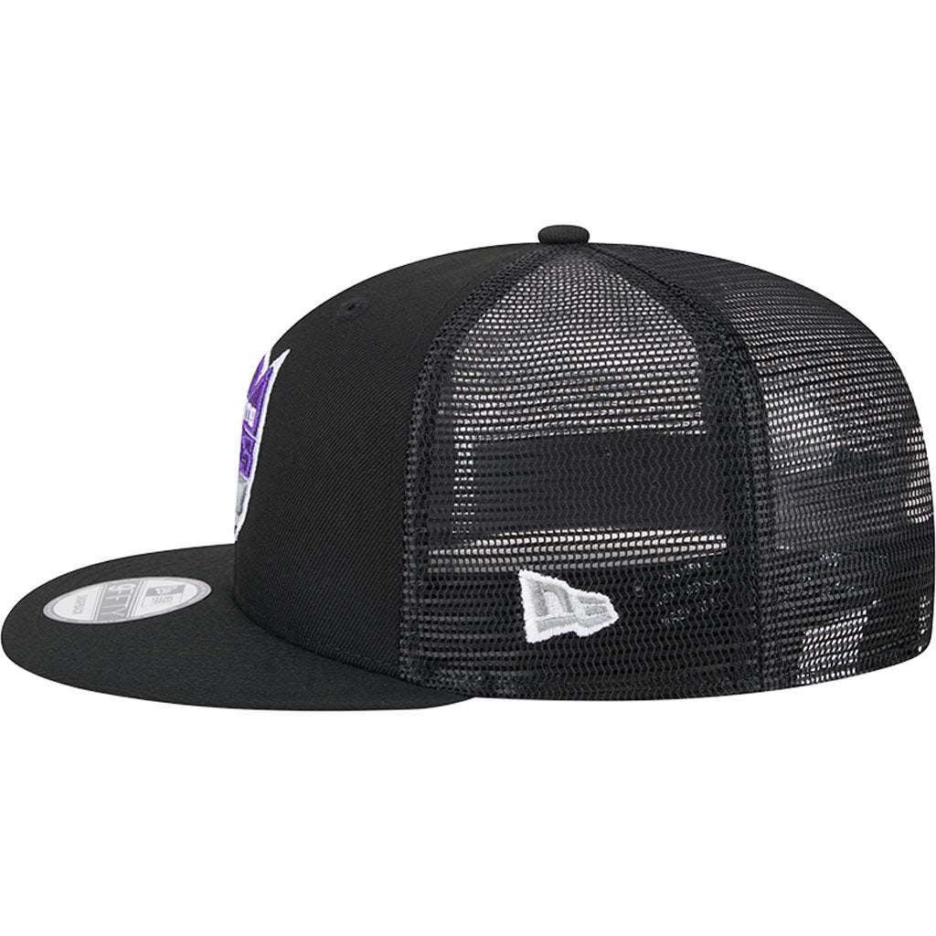 NBA Sacramento Kings New Era OTC Trucker 9FIFTY Snapback Hat - Black