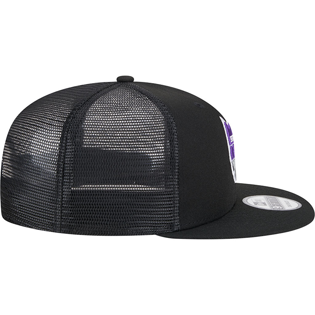 NBA Sacramento Kings New Era OTC Trucker 9FIFTY Snapback Hat - Black