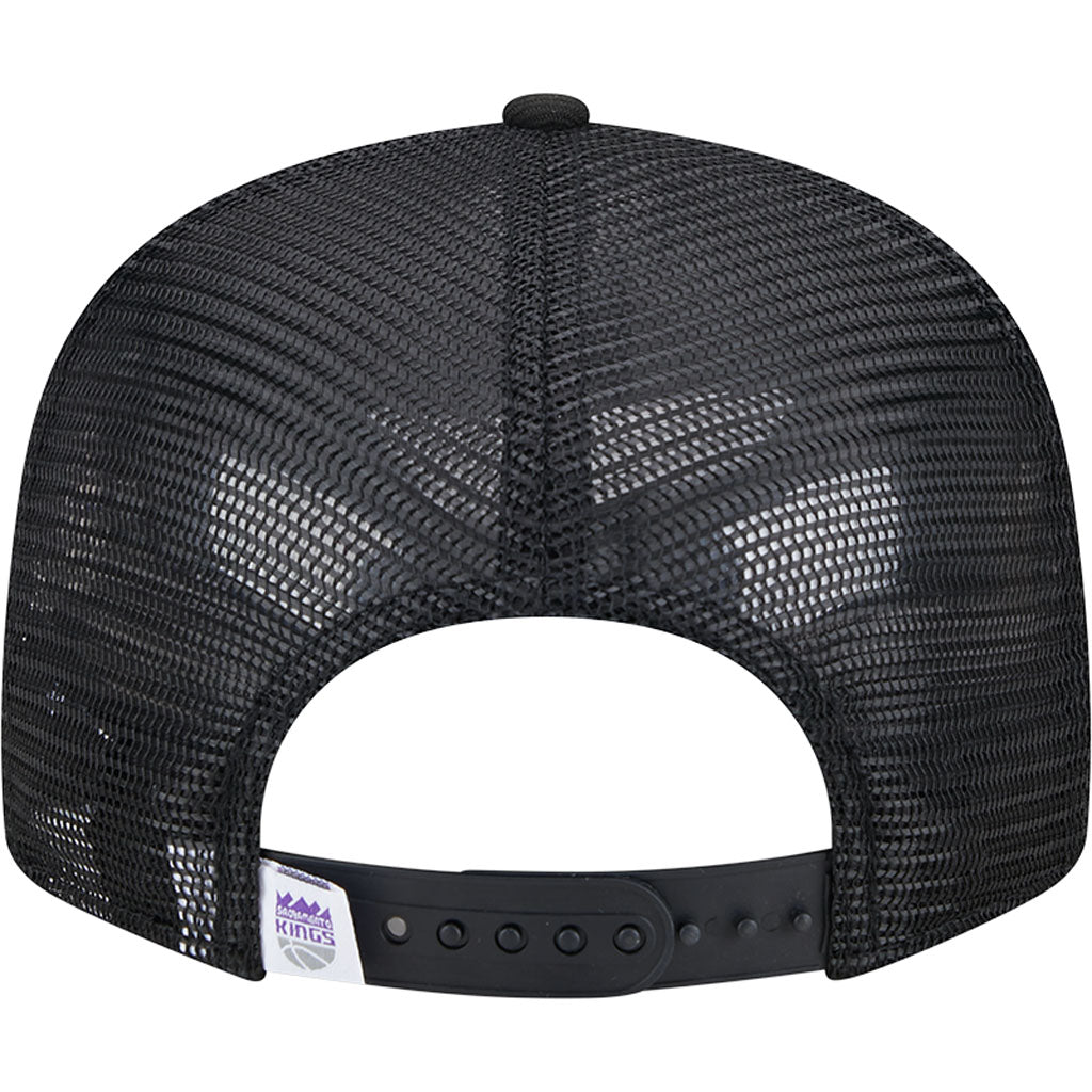 NBA Sacramento Kings New Era OTC Trucker 9FIFTY Snapback Hat - Black