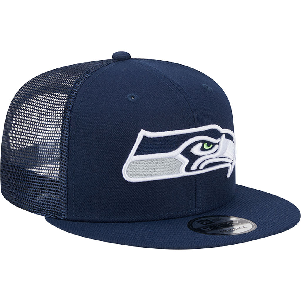 NFL Seattle Seahawks New Era Primary OTC Trucker 9FIFTY Snapback Hat - Navy