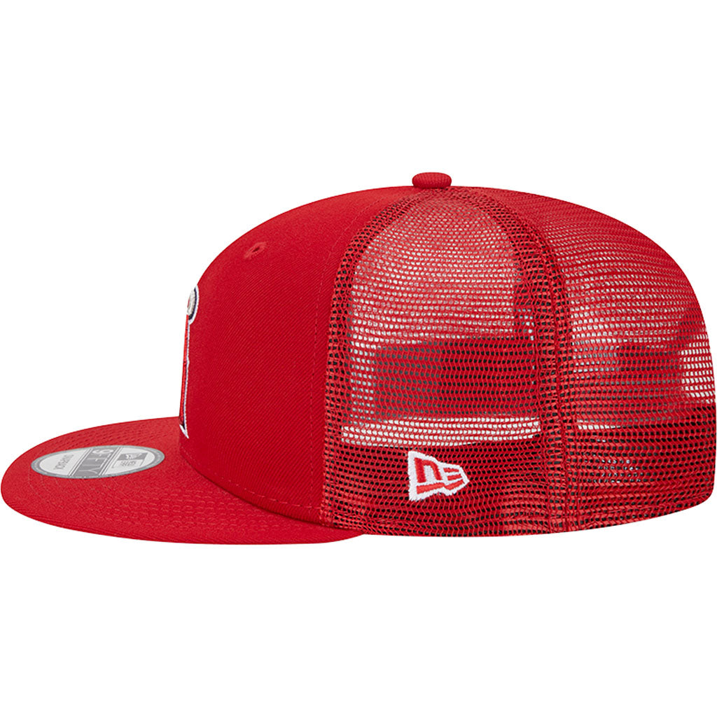 MLB Los Angeles Angels New Era OTC Trucker 9FIFTY Snapback Hat - Red
