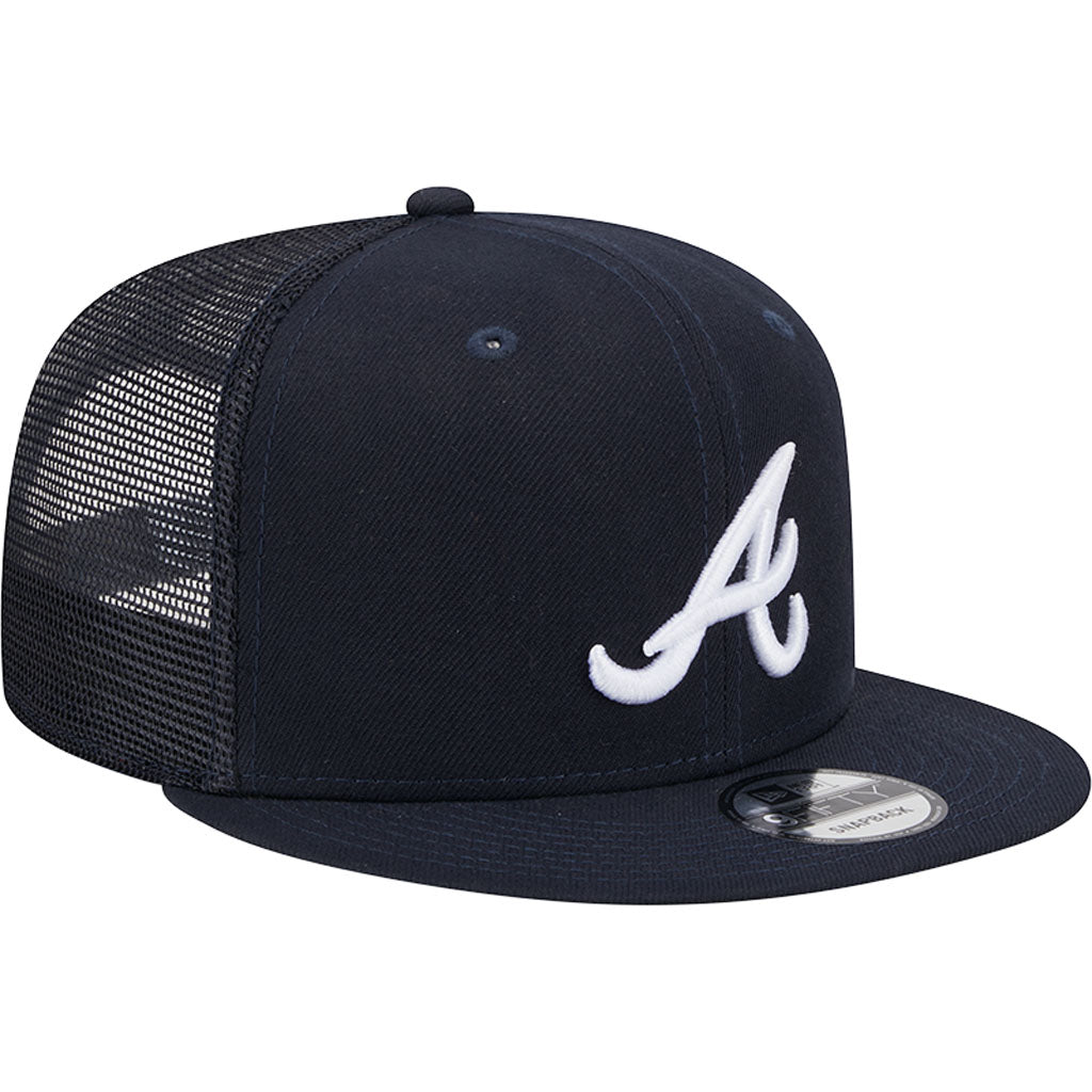 MLB Atlanta Braves New Era OTC Trucker 9FIFTY Snapback Hat - Navy