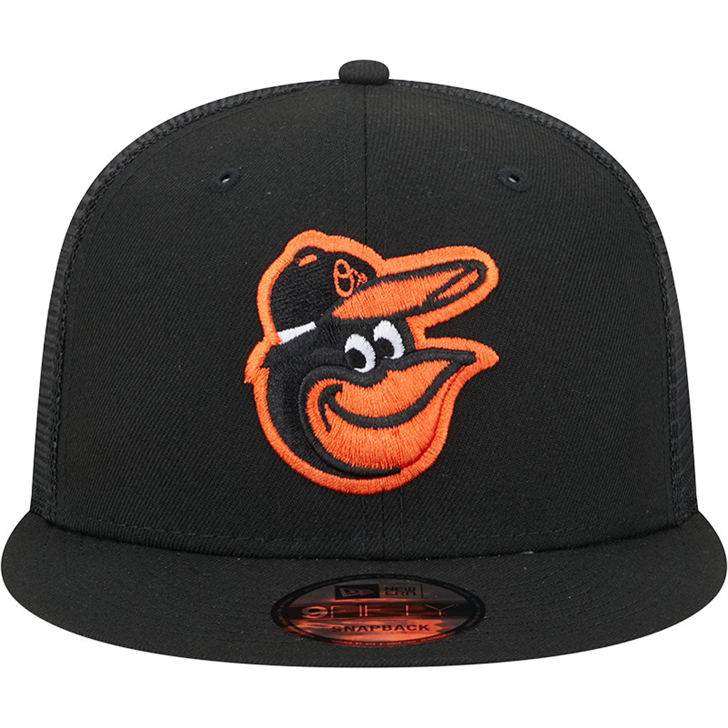 MLB Baltimore Orioles New Era OTC Trucker 9FIFTY Snapback Hat - Black