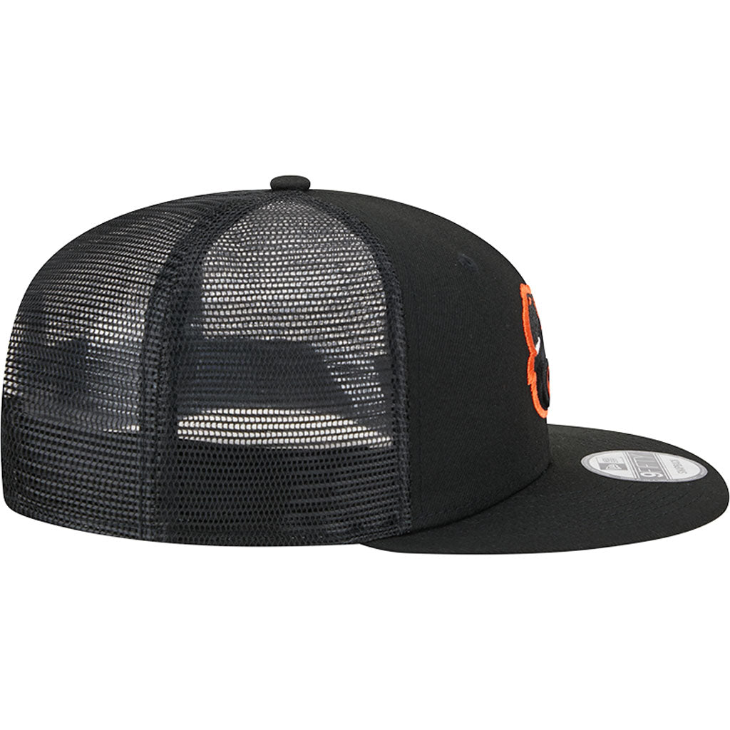 MLB Baltimore Orioles New Era OTC Trucker 9FIFTY Snapback Hat - Black