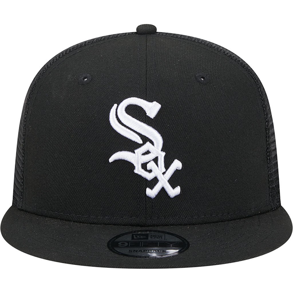 MLB Chicago White Sox New Era OTC Trucker 9FIFTY Snapback Hat - Black