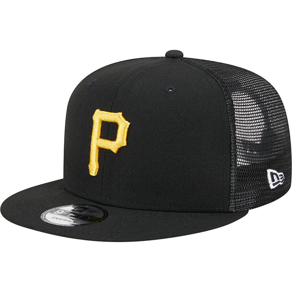 MLB Pittsburgh Pirates New Era OTC Trucker 9FIFTY Snapback Hat - Black