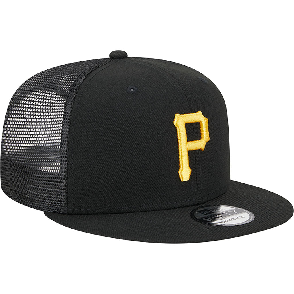 MLB Pittsburgh Pirates New Era OTC Trucker 9FIFTY Snapback Hat - Black