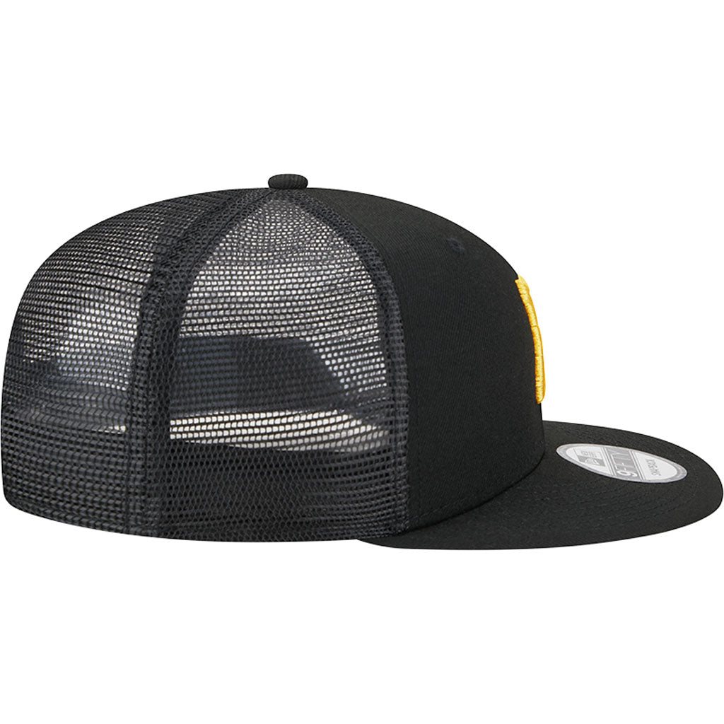 MLB Pittsburgh Pirates New Era OTC Trucker 9FIFTY Snapback Hat - Black