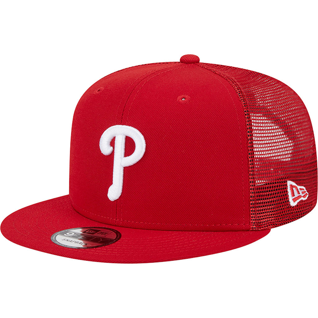 MLB Philadelphia Phillies New Era OTC Trucker 9FIFTY Snapback Hat - Red