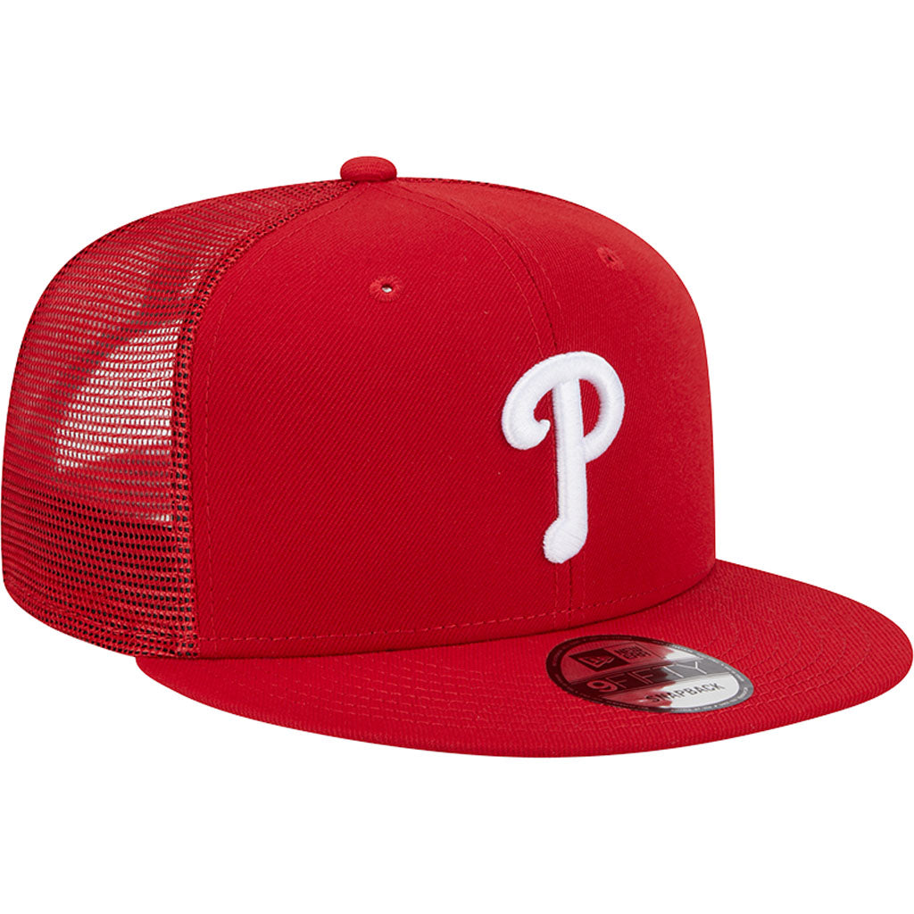 MLB Philadelphia Phillies New Era OTC Trucker 9FIFTY Snapback Hat - Red
