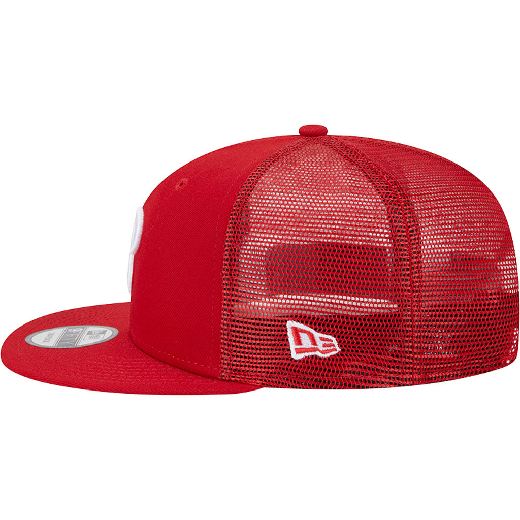 MLB Philadelphia Phillies New Era OTC Trucker 9FIFTY Snapback Hat - Red