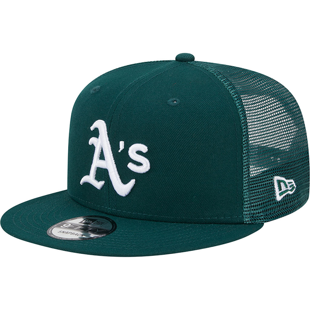 MLB Athletics New Era OTC Trucker 9FIFTY Snapback Hat - Green