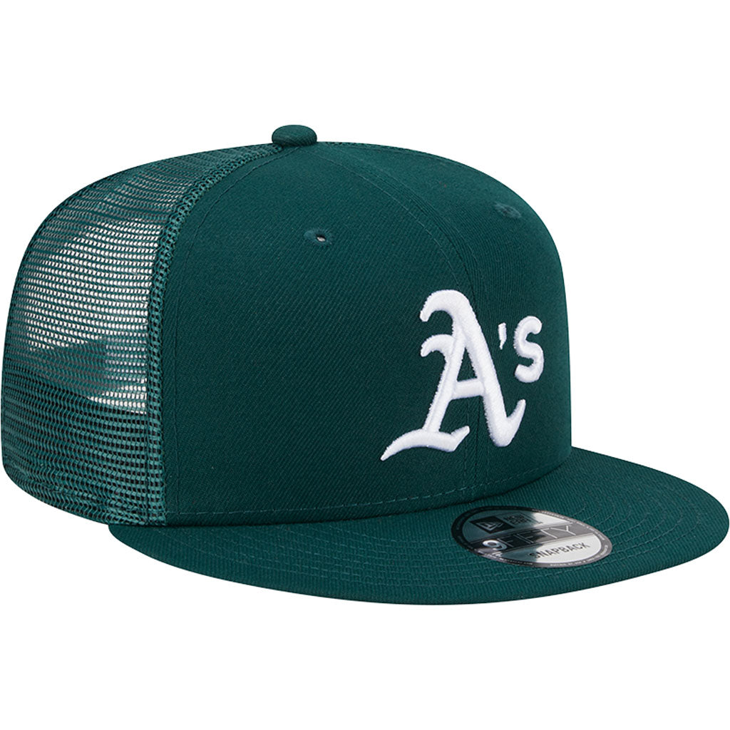 MLB Athletics New Era OTC Trucker 9FIFTY Snapback Hat - Green