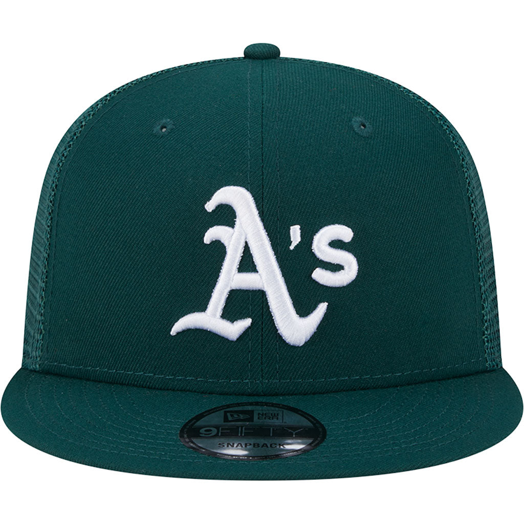 MLB Athletics New Era OTC Trucker 9FIFTY Snapback Hat - Green