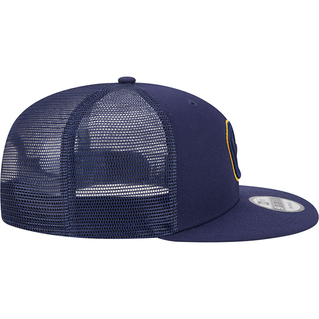 MLB Milwaukee Brewers New Era OTC Trucker 9FIFTY Snapback Hat - Navy