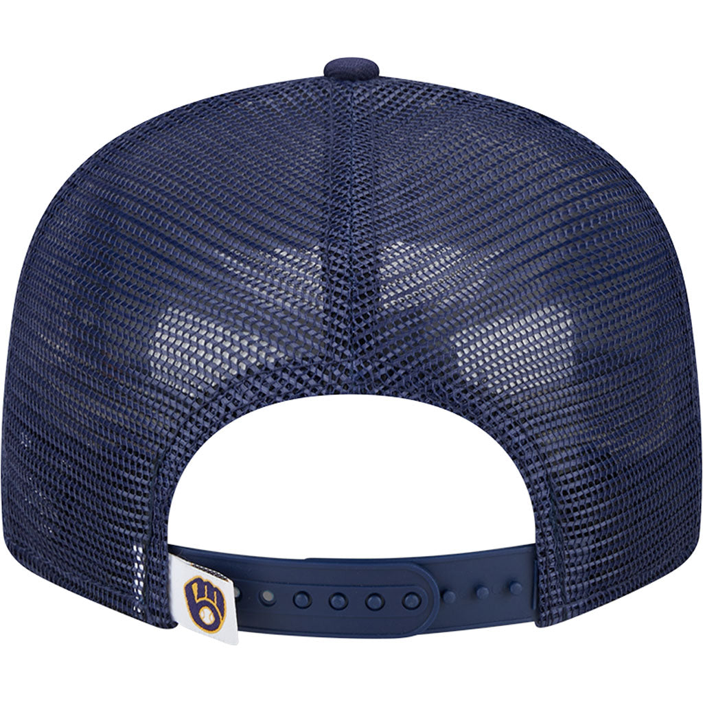 MLB Milwaukee Brewers New Era OTC Trucker 9FIFTY Snapback Hat - Navy