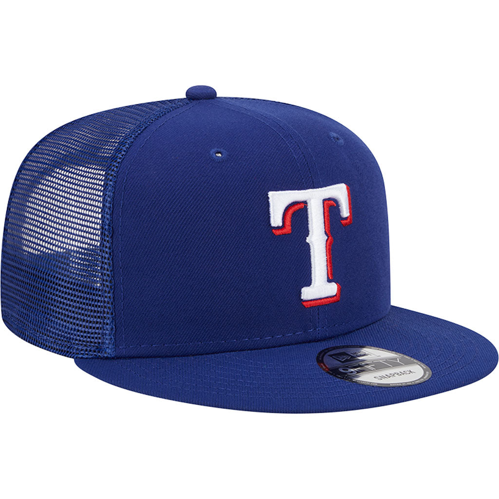 MLB Texas Rangers New Era OTC Trucker 9FIFTY Snapback Hat - Blue