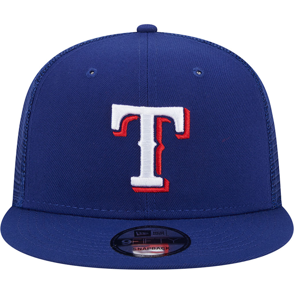 MLB Texas Rangers New Era OTC Trucker 9FIFTY Snapback Hat - Blue