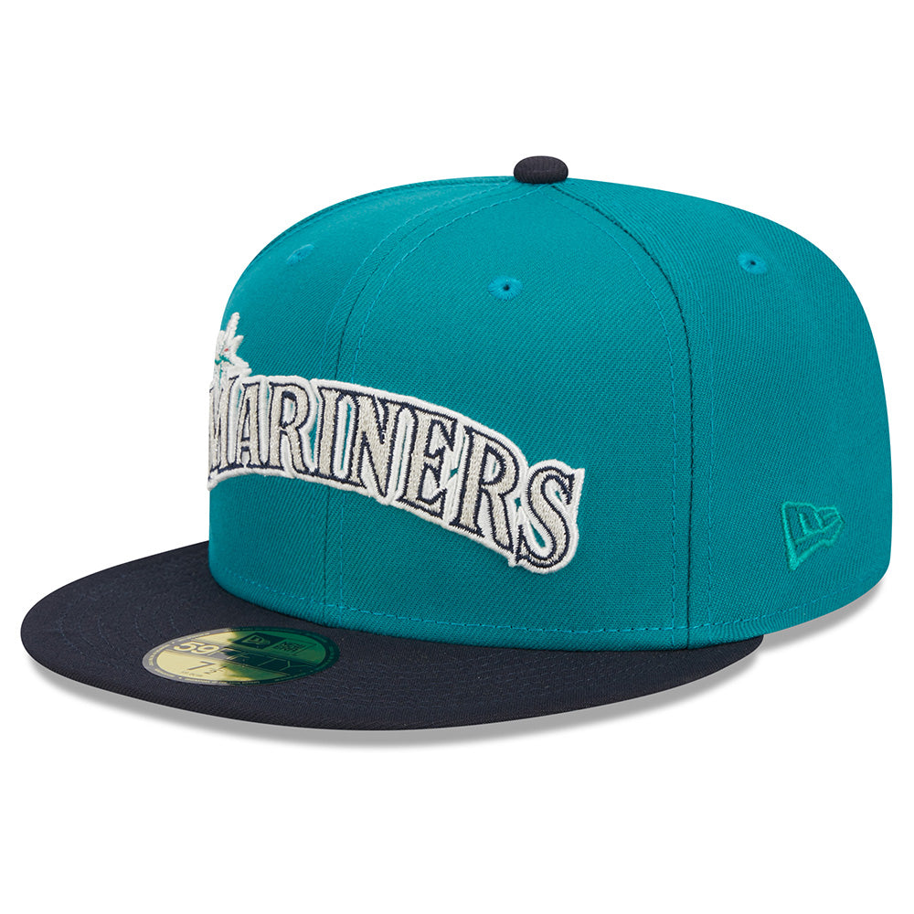 MLB Seattle Mariners New Era Cooperstown Jersey Script 59FIFTY Fitted