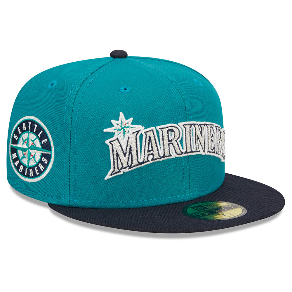MLB Seattle Mariners New Era Cooperstown Jersey Script 59FIFTY Fitted
