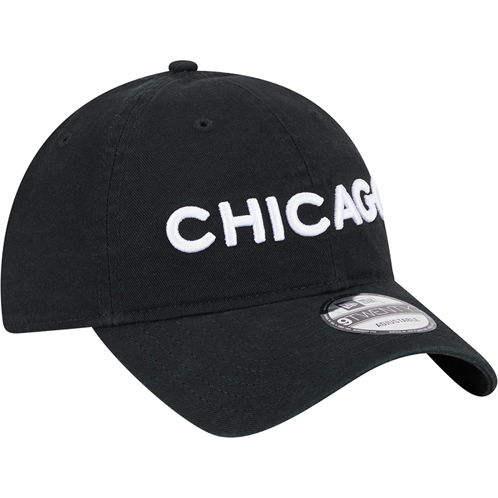 NBA Chicago Bulls New Era 2023/24 City Edition 9TWENTY Adjustable Hat - Black